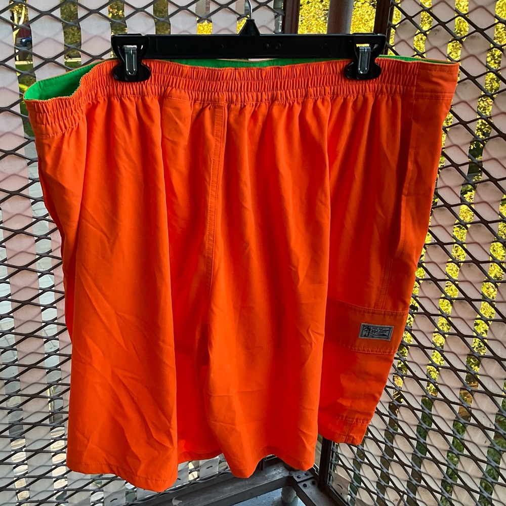 Polo Ralph Lauren Swim Trunks Orange Mesh Lined 1XB Big&Tall